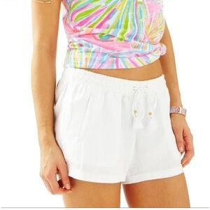 Lilly Pulitzer Baybreeze Linen Shorts-XL